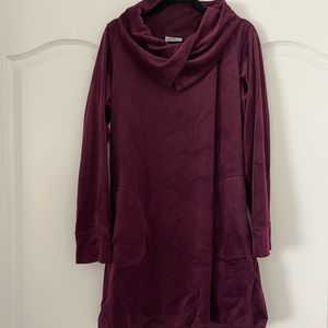 Max Studio long sleeve dark red dress with pockets. Size XL. New with tags